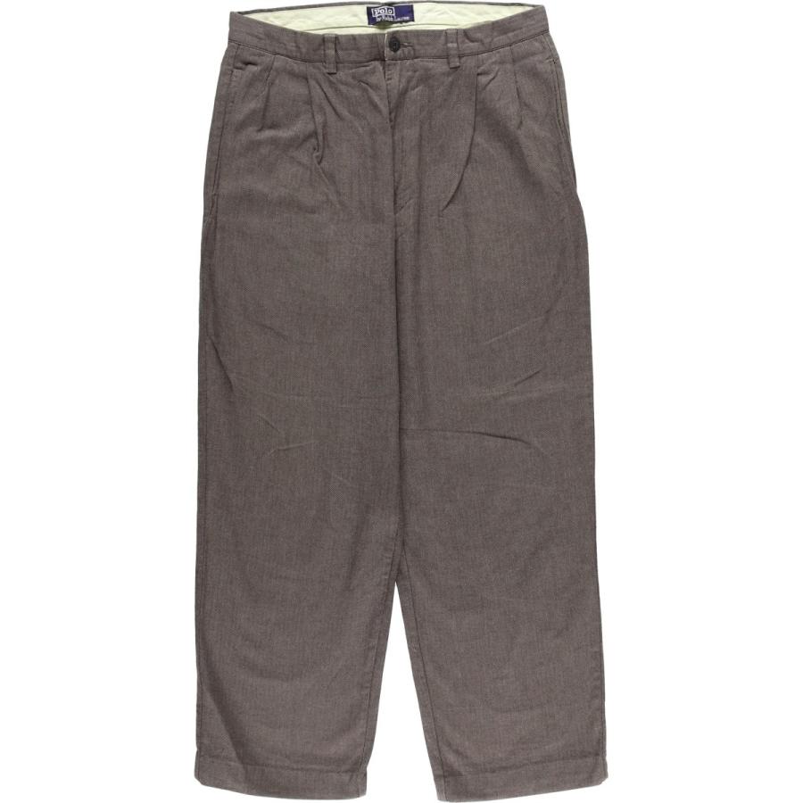 古着 ラルフローレン Ralph Lauren POLO by ツータック ヘリンボーン