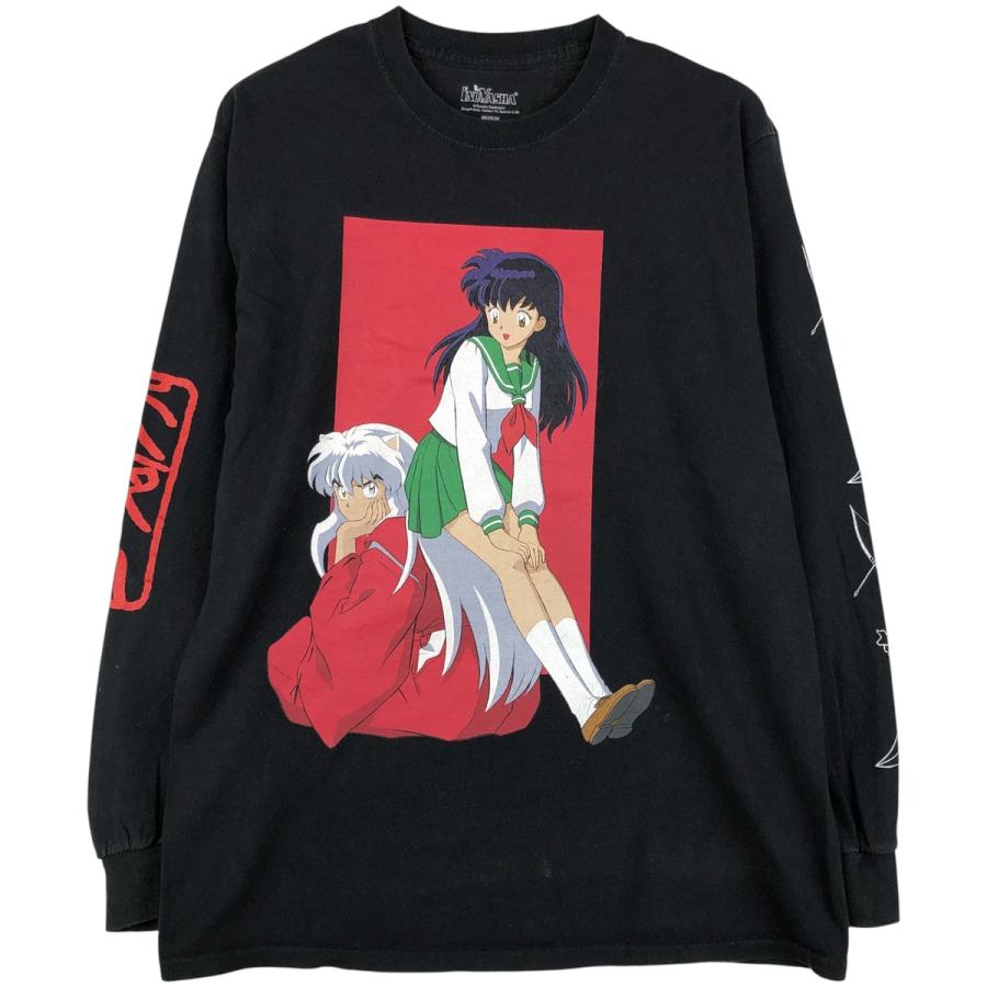 古着 INUYASHA 犬夜叉 日暮かごめ アニメ キャラクタープリントロングT