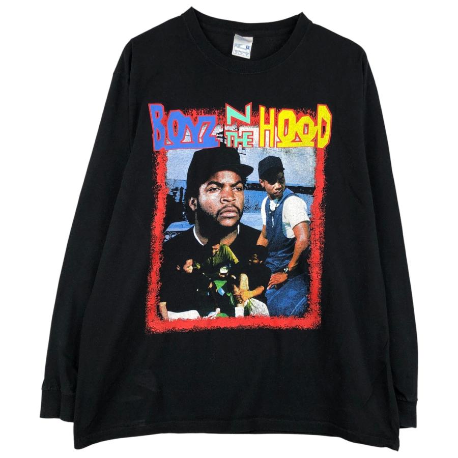 BOYZ IN THE HOOD 長袖Tシャツ 古着 YAZBEK Boyz n the Hood ムービー ロングTシャツ ロンT メンズL