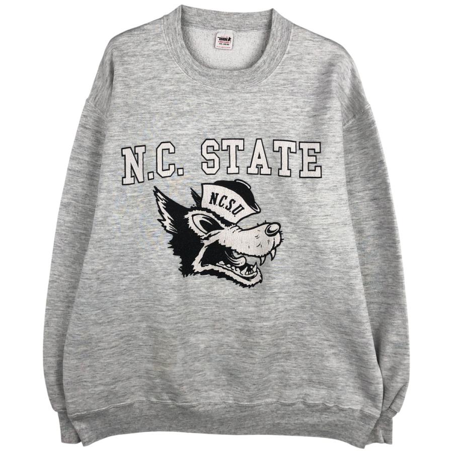 古着 80~90年代 WOLF カレッジ キャラクタースウェットシャツ