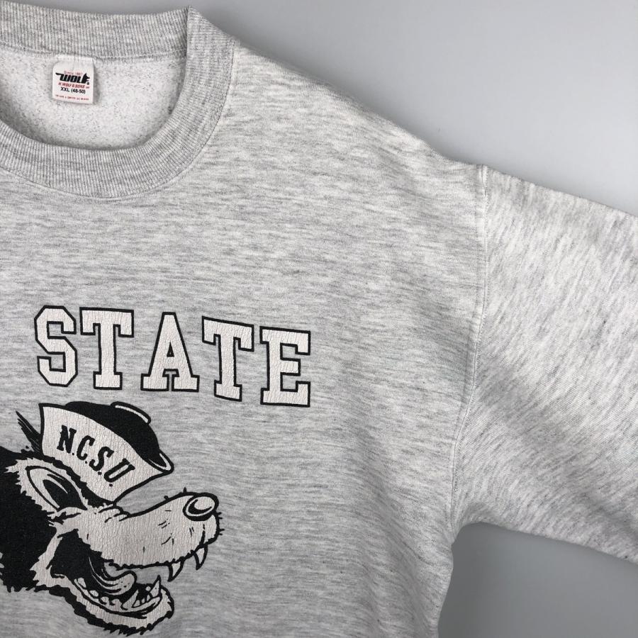 古着 80~90年代 WOLF カレッジ キャラクタースウェットシャツ