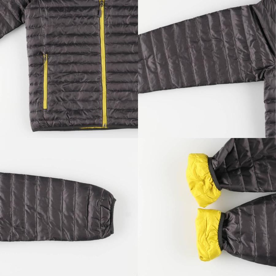 エディーバウアー 700フィルパワー グースダウンジャケット L 古着 カーキ Eddie Bauer（エディーバウアー） 古着 Eddie Bauer 700フィルパワー