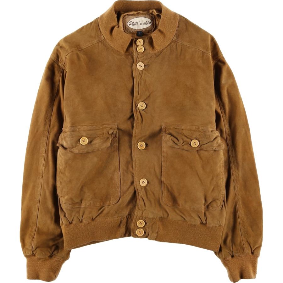 古着 Phill'n'skin バルスタージャケット スエードレザーブルゾン