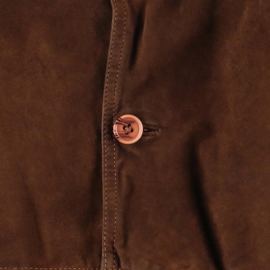 古着 バルスタージャケット スエードレザーブルゾン メンズXL相当