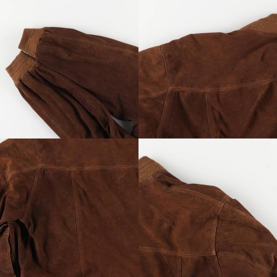 古着 バルスタージャケット スエードレザーブルゾン メンズXL相当