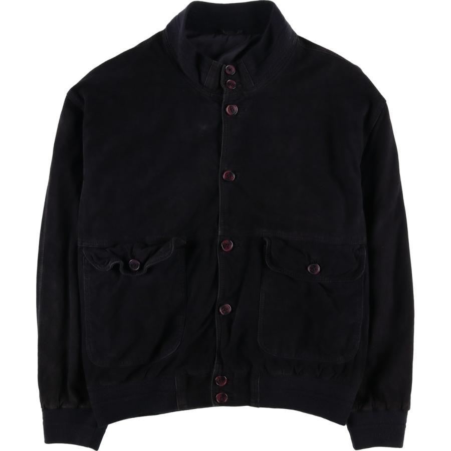 古着 バルスタージャケット スエードレザーブルゾン メンズXL相当