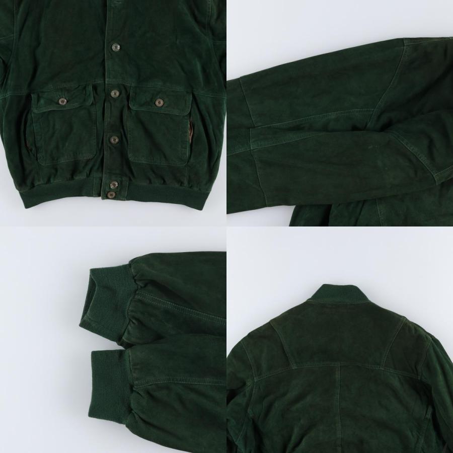 【80s vintage】フライトジャケット　A-1 XL バルスター　イタリア 80S VERA PELLE認定 羊革スエード ラムレザーバルスタージャケット