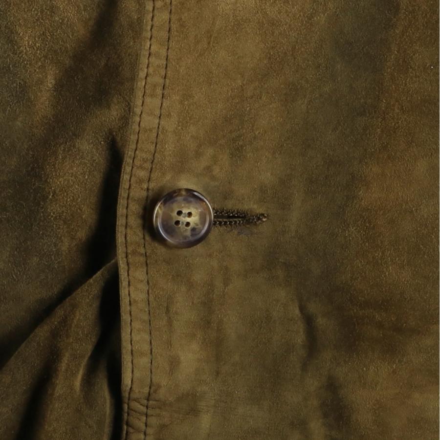 古着 ANTICA PELLERIA バルスタージャケット スエードレザーブルゾン