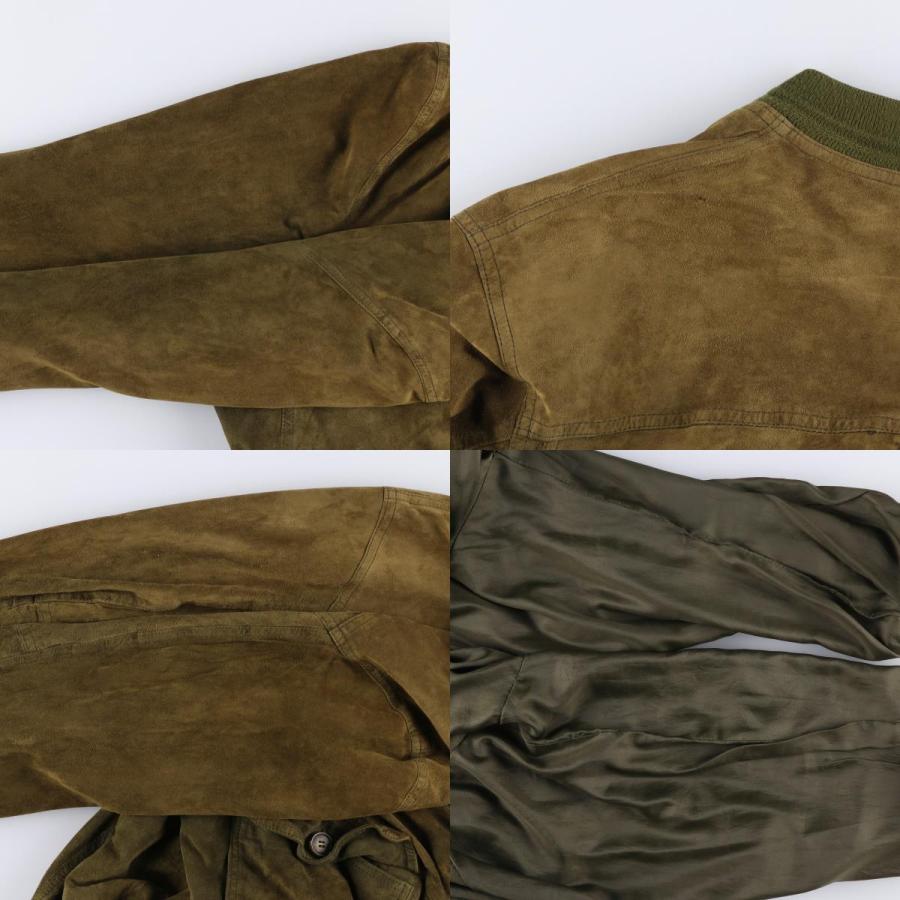 古着 ANTICA PELLERIA バルスタージャケット スエードレザーブルゾン