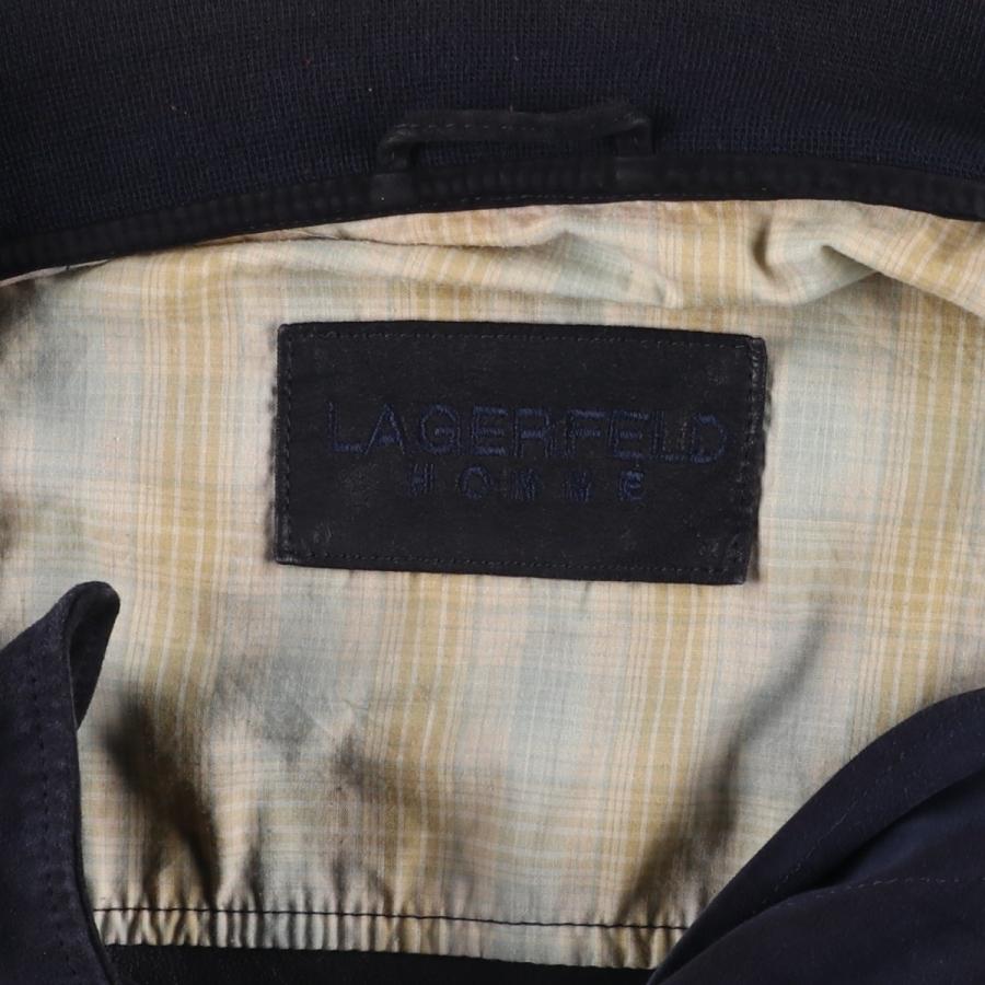 古着 カールラガーフェルド KARL LAGERFELD HOMME バルスタージャケット スエードレザーブルゾン メンズXL相当 /eaa604591 | KARL LAGERFELD | 03