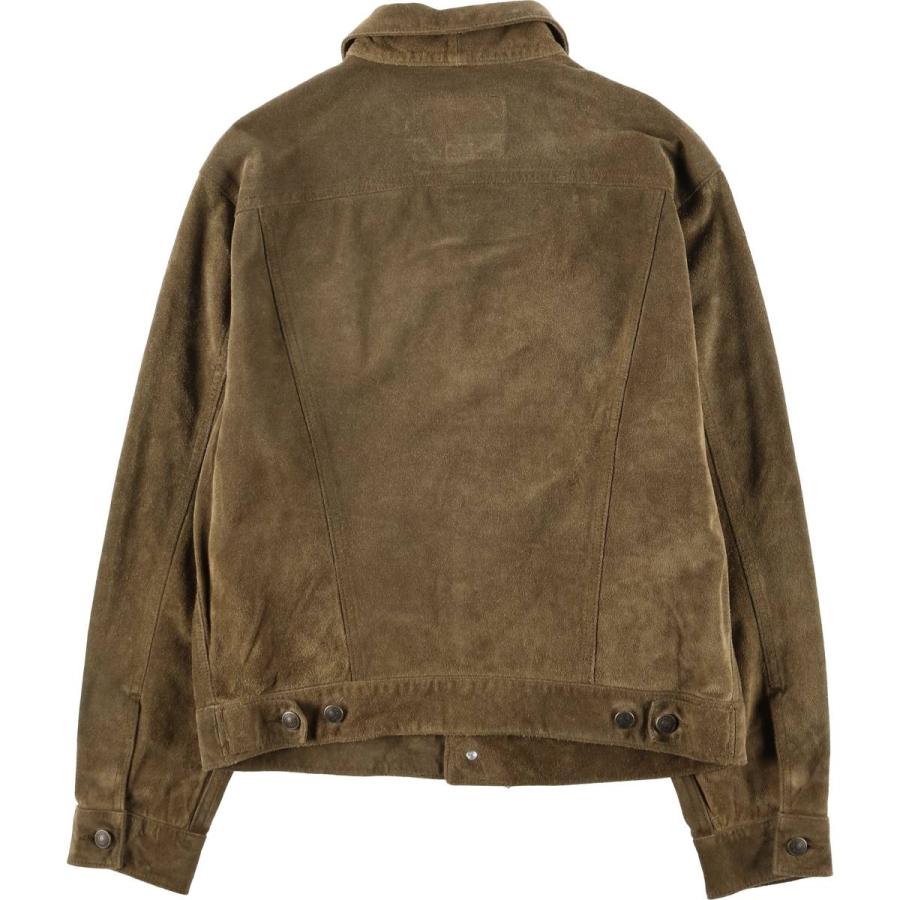 希少 GAP BLUE JEANS 本革 トラッカージャケット90s ビンテージ GAP（ギャップ） 古着 GAP BLUE JEANS トラッカージャケット スエード