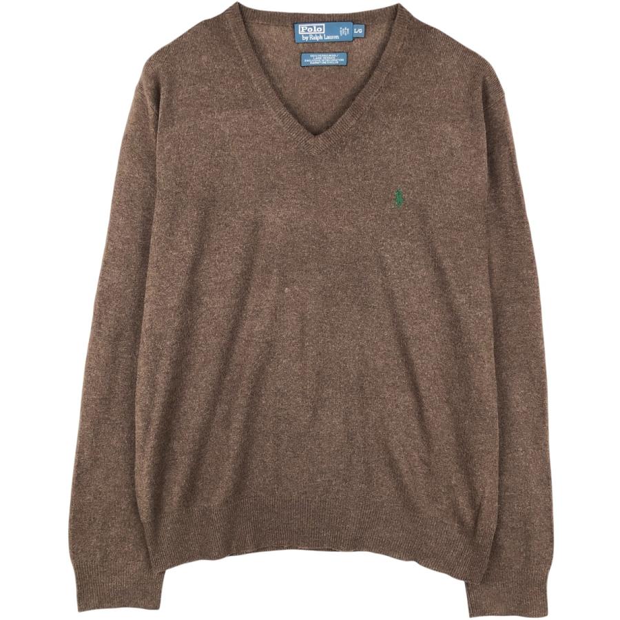 タグ付新品　Ralph Laurenメリノウール クルーネックセーター　ブラウン ポロ ラルフ ローレン POLO RALPH LAUREN ウール クルーネック