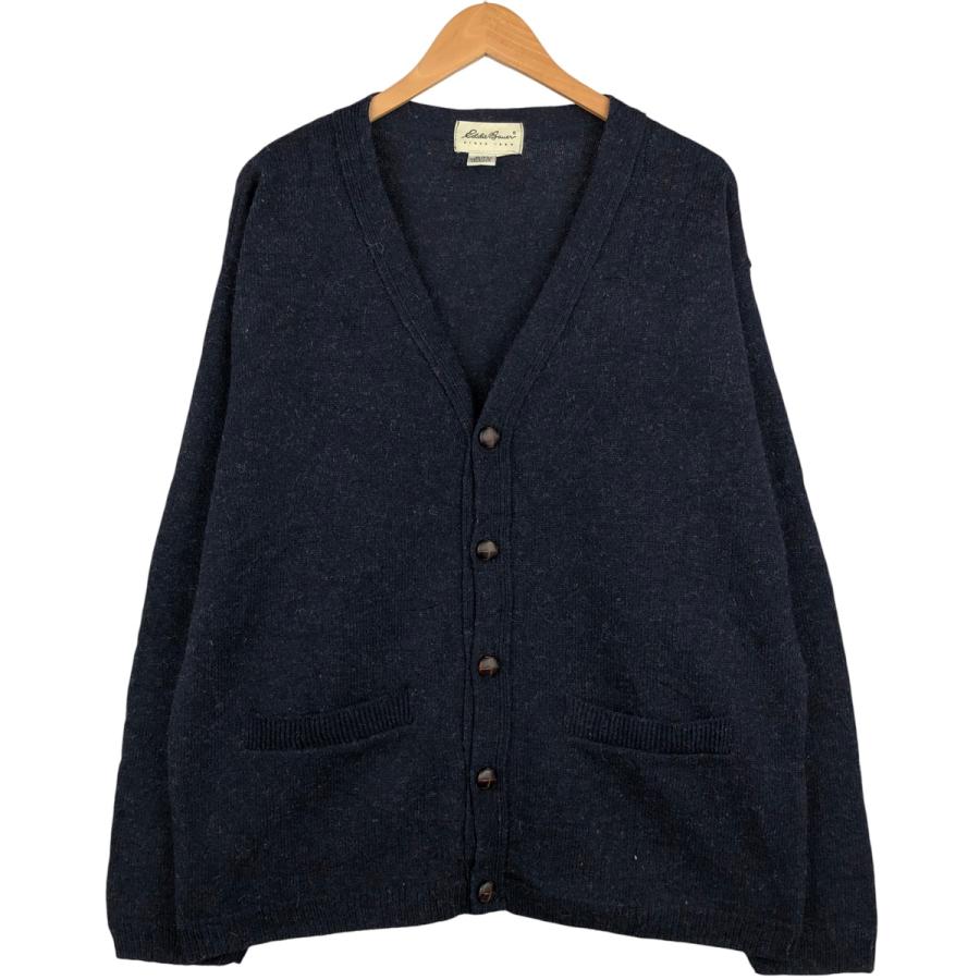 90's eddie bauer イギリス製 ネップ ウール カーディガン 90s 英国製 EddieBauerエディーバウアー ネップ入り ウールニット