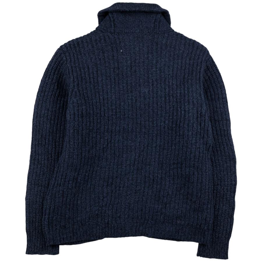 エルエルビーン フルジップ コットンニットカーディガン メンズL　紺　ノームコア エルエルビーン フルジップ コットンニットカーディガン メンズL 紺