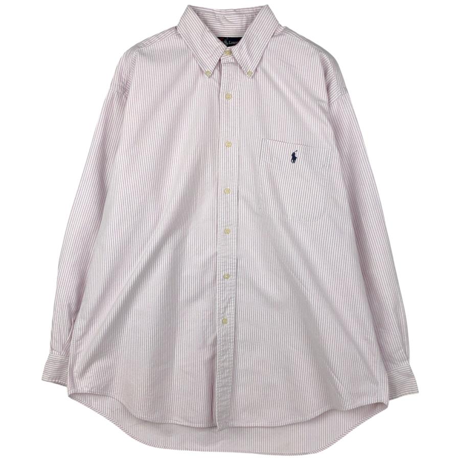 ラルフローレン　L BLAKEマルチ ストライプ ボタンダウンシャツ長袖オールド Ralph Lauren - ラルフローレン【L】BLAKEマルチ ストライプ ボタン