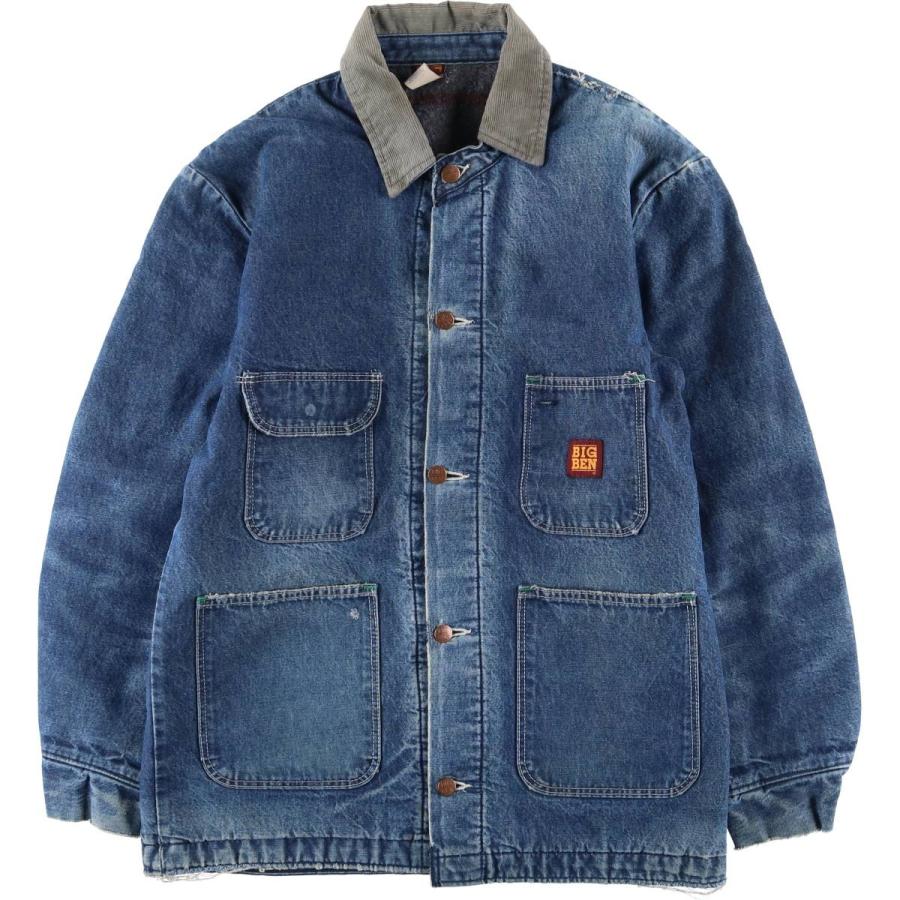 古着 80年代 ビッグベン BIGBEN デニムカバーオール USA製 メンズL相当