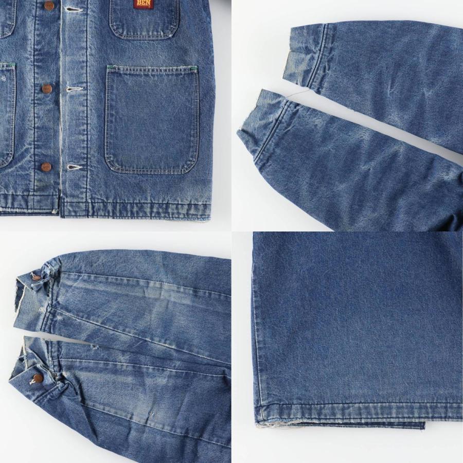 古着 80年代 ビッグベン BIGBEN デニムカバーオール USA製 メンズL相当