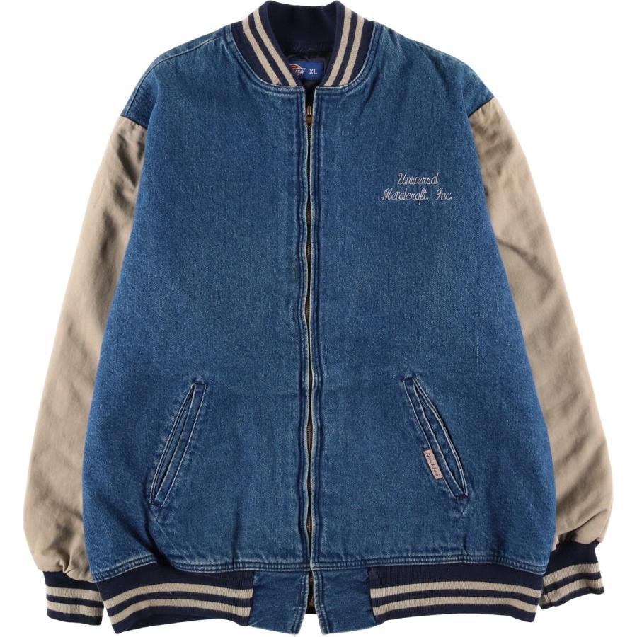 Dickies（ディッキーズ） 古着 中綿入り デニムスタジャン バーシティ 