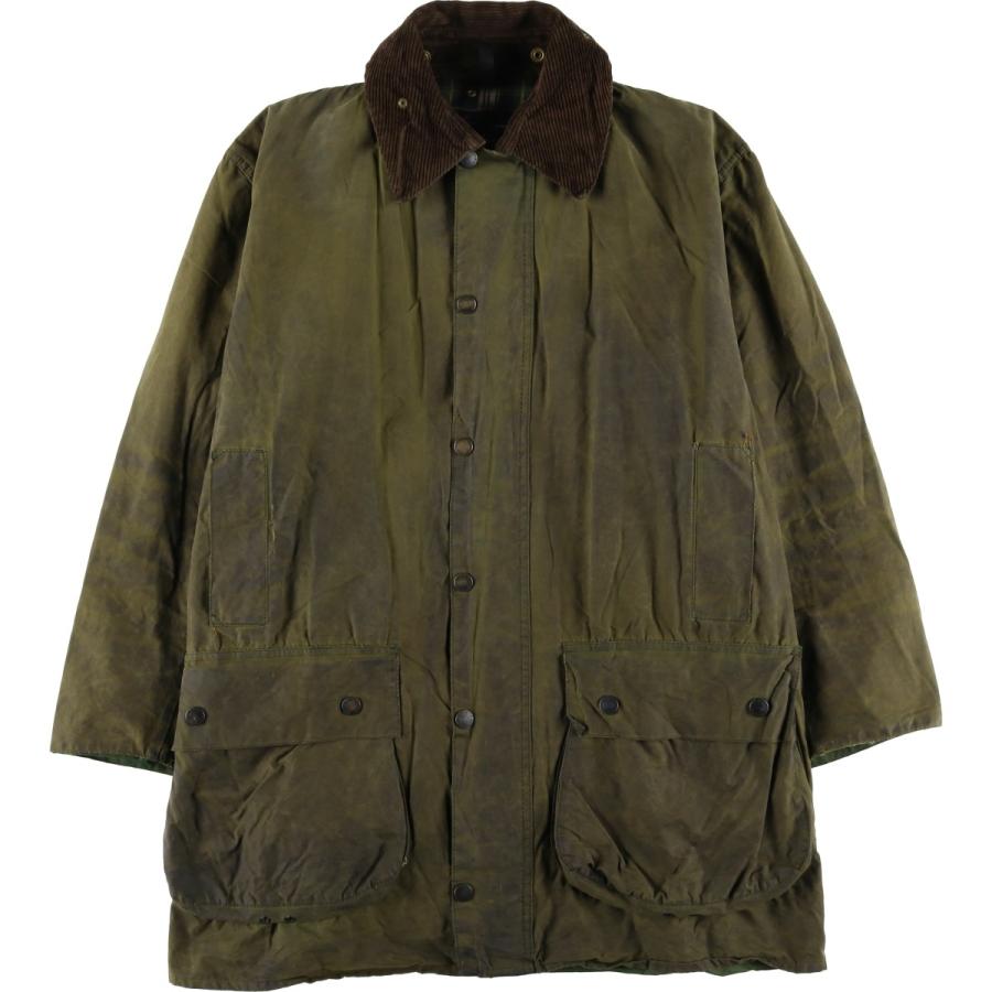 古着 00年代 バブアー Barbour BORDER ボーダー ワックスコットン オイルドジャケット C42 メンズL相当/eaa604806 古着 00年代 バブアー Barbour BORDER ボーダー ワックスコットン