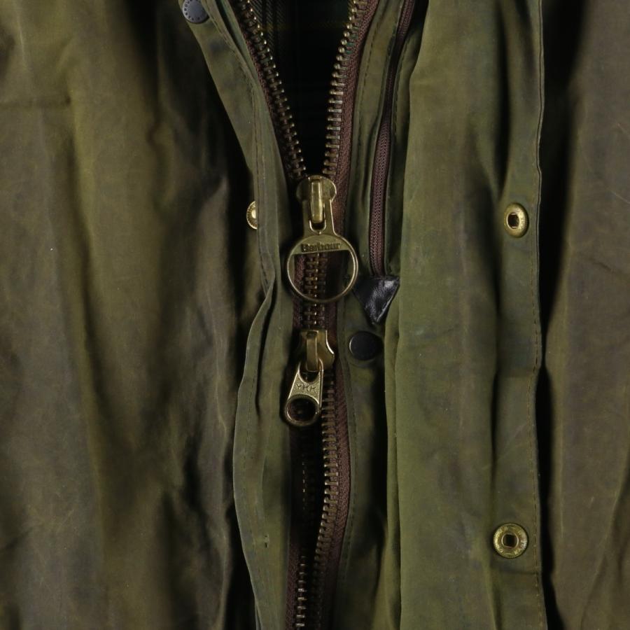 古着 00年代 バブアー Barbour BORDER ボーダー ワックスコットン