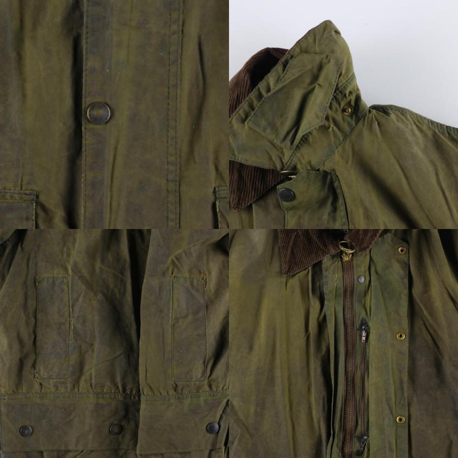 古着 00年代 バブアー Barbour BORDER ボーダー ワックスコットン