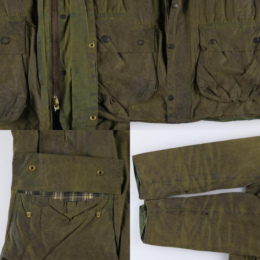 古着 00年代 バブアー Barbour BORDER ボーダー ワックスコットン オイルドジャケット C42 メンズL相当/eaa604806 古着 00年代 バブアー Barbour BORDER ボーダー ワックスコットン