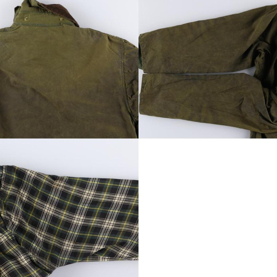 古着 00年代 バブアー Barbour BORDER ボーダー ワックスコットン