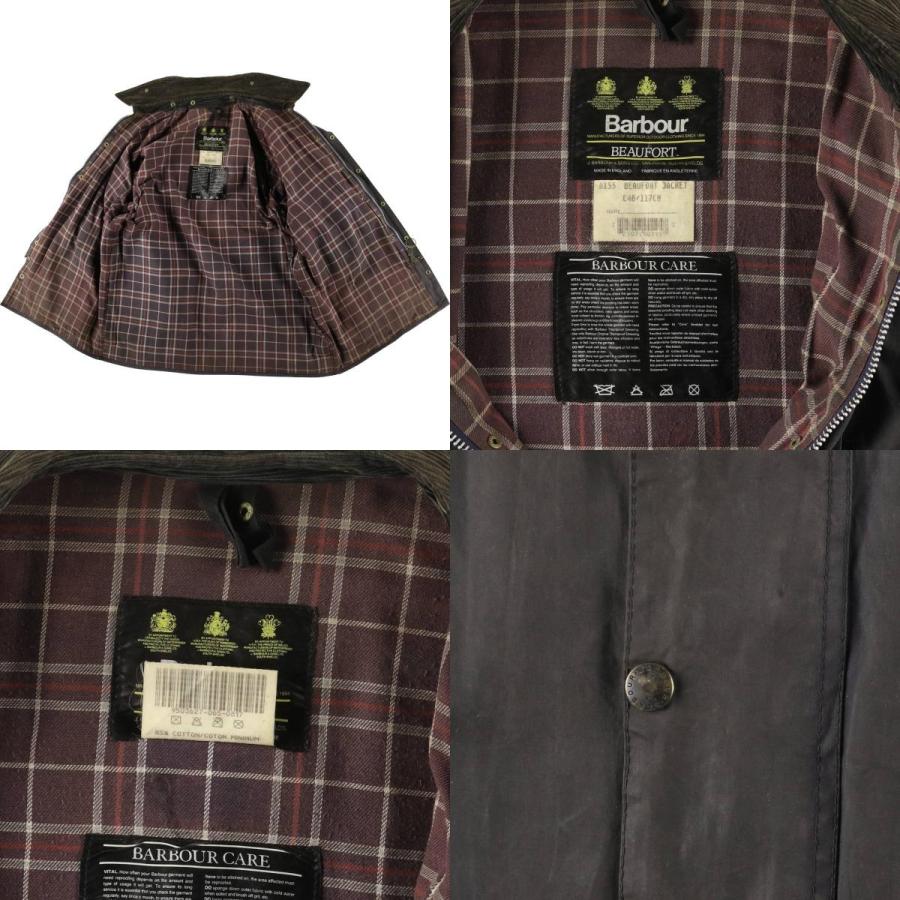 古着 90年代 バブアー BEAUFORT ビューフォート 旧3ワラント オイルド