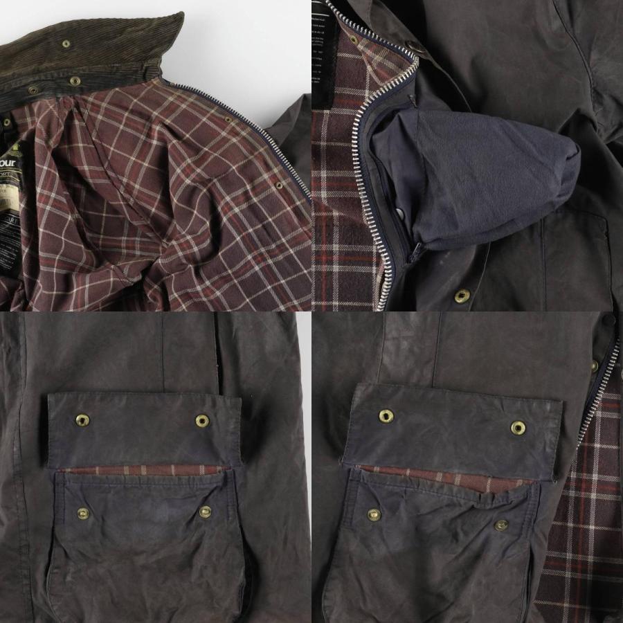 古着 90年代 バブアー Barbour BEAUFORT ビューフォート 旧3ワラント オイルド ハンティングジャケット 英国製 C46 メンズXL相当 ヴィンテージ/eaa604810 古着 90年代 バブアー BEAUFORT ビューフォート 旧3ワラント オイルド
