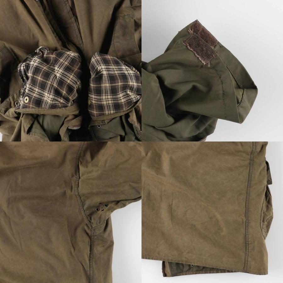 古着 90年代 バブアー Barbour BORDER 旧3ワラント ボーダー ワックス