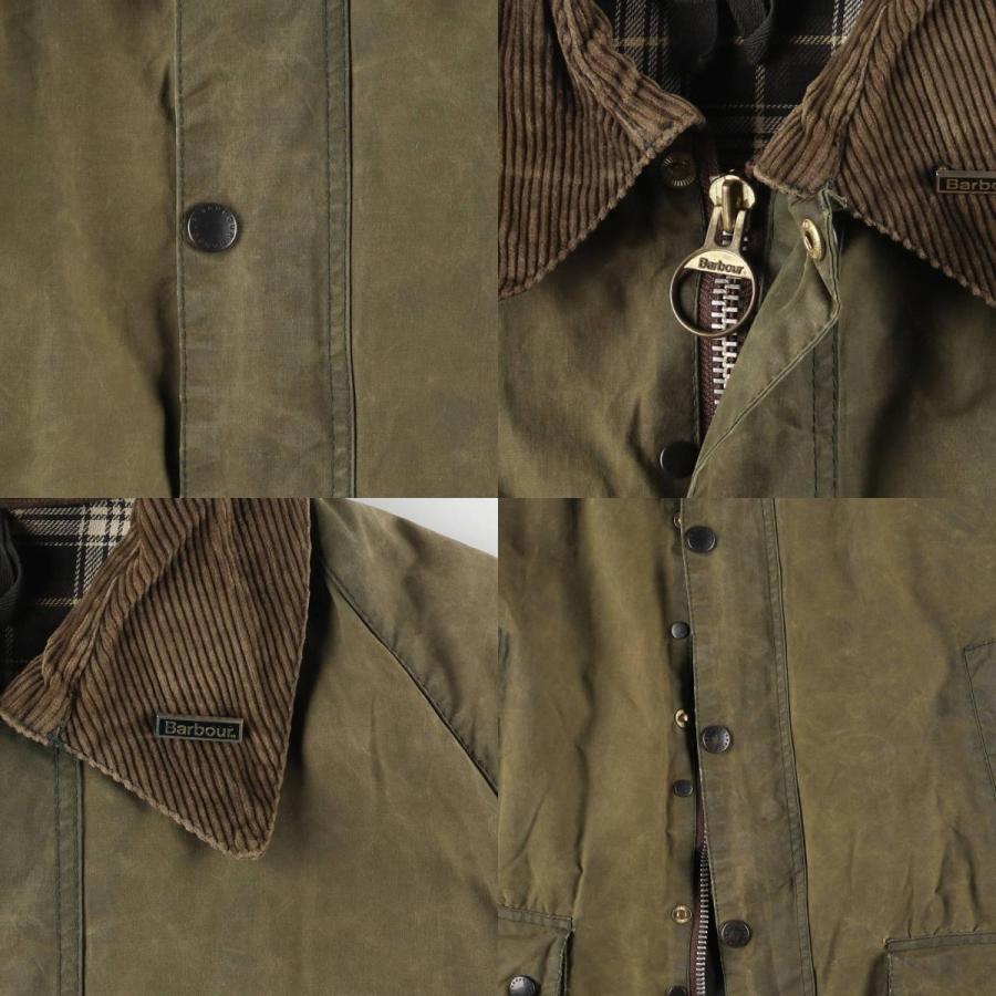 古着 80~90年代 バブアー ビデイル 旧3ワラント バッジ付き ワックス