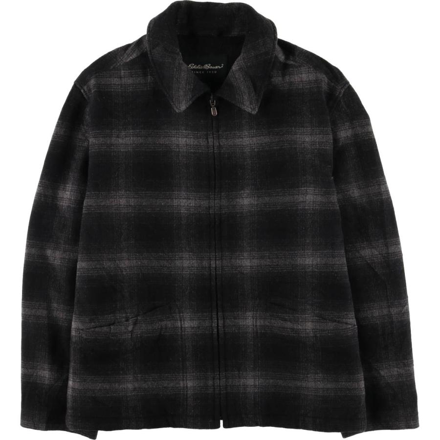 Eddie Bauer（エディーバウアー） 古着 オンブレチェック 中綿入り