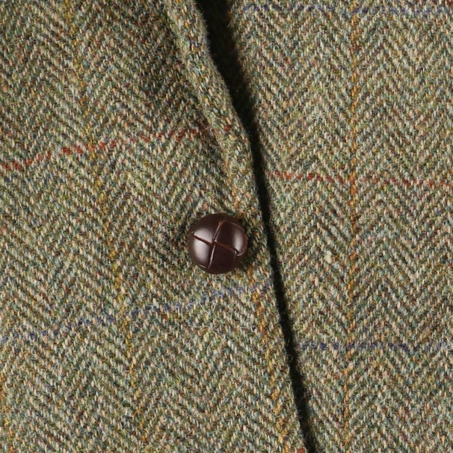 HARRIS TWEED（ハリスツイード） 古着 チェック柄 ヘリンボーン ウール
