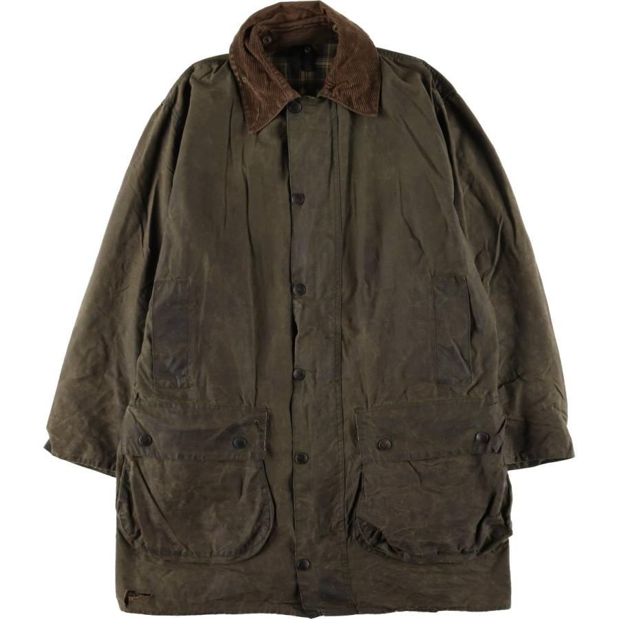 古着 90年代 バブアー Barbour BORDER ボーダー 旧3ワラント ワックス