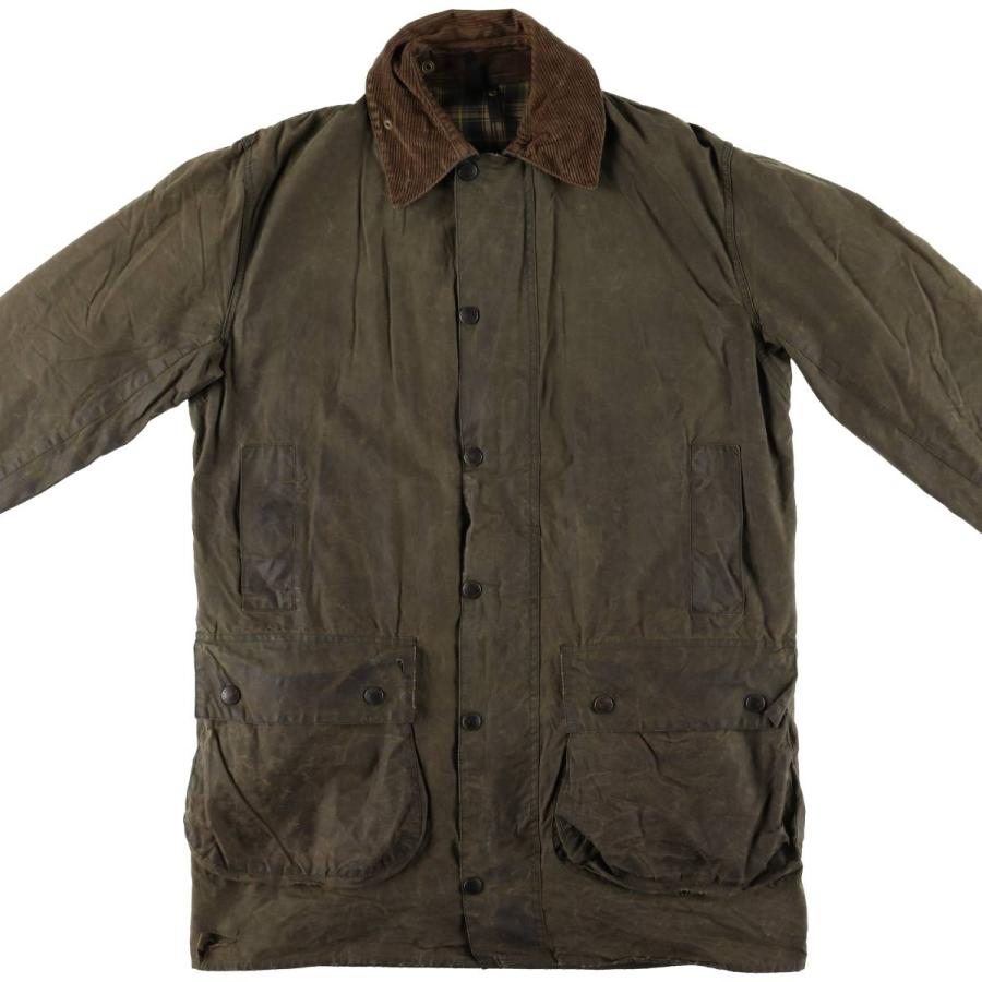 【Barbour】BORDER / 90s / 英国製 / C40 古着 90年代 バブアー Barbour BORDER ボーダー 旧3ワラント ワックス