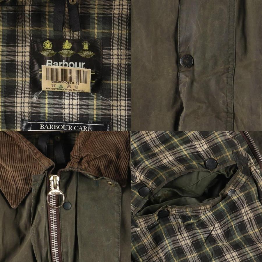 古着 90年代 バブアー Barbour BORDER ボーダー 旧3ワラント ワックス