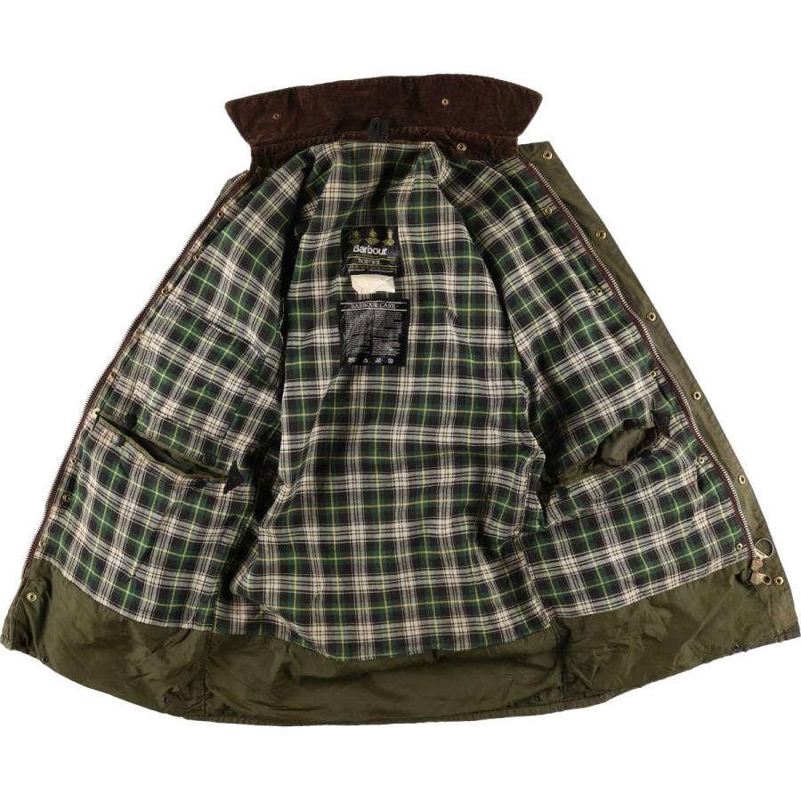 古着 80~90年代 バブアー Barbour BORDER ボーダー 旧3ワラント