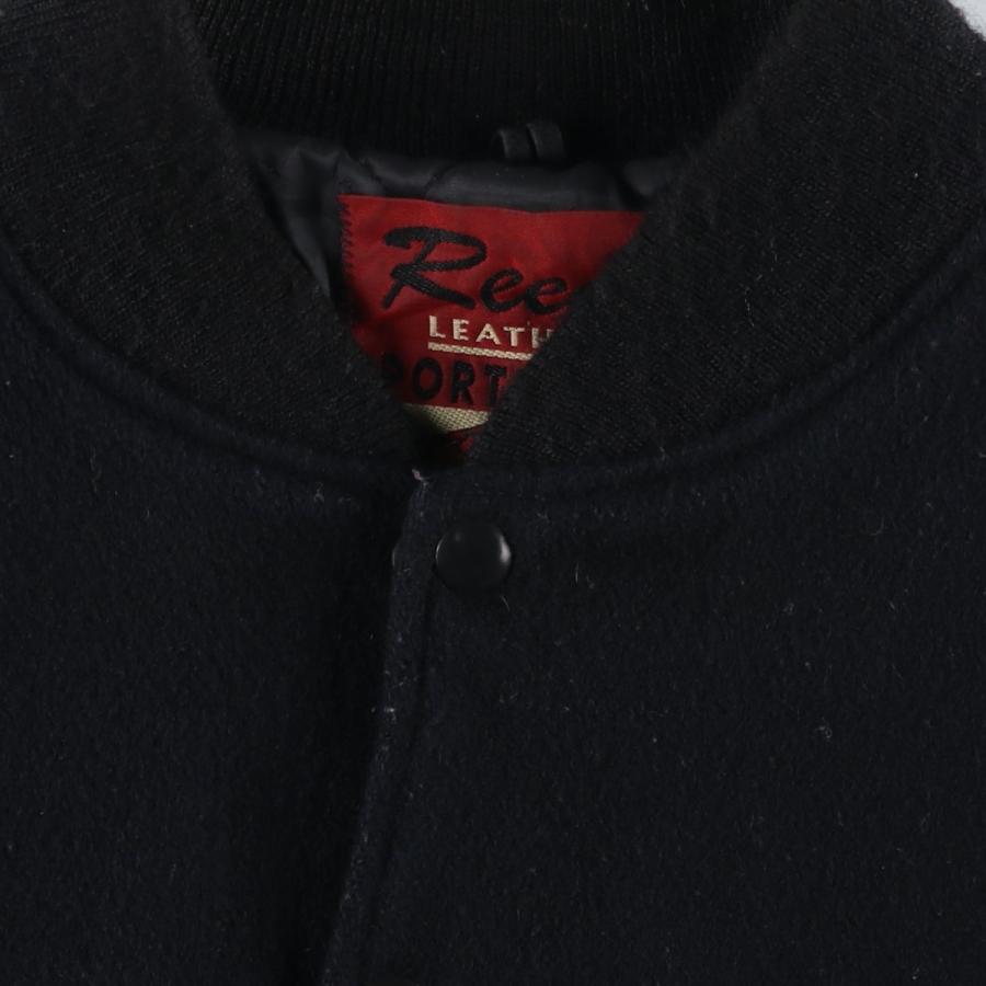 ほぼ新品 80s 90s USA製 Reed ウールレザー スタジャン ブラック 楽天市場】70s 80s USA製 REED SPORTSWEAR 袖レザー ウール スタジアム
