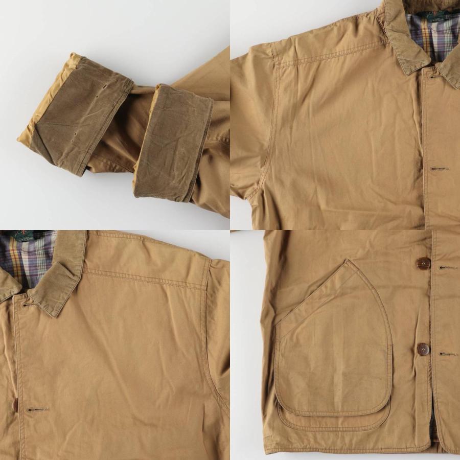 1990's J.CREW 巨人タグ ハンティングジャケット裏地チェックLサイズ