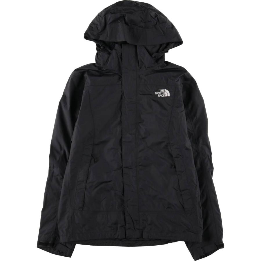 【中古】ザノースフェイス HYVENT マウンテンパーカー ジャケット アウター バイカラー ナイロン ロゴ XL 黒 白 THE NORTH FACE（ザ ノースフェイス） 古着 THE NORTH FACE HYVENT ハ