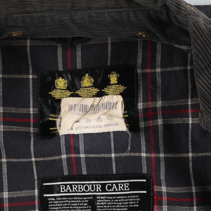 古着 90年代 バブアー Barbour BORDER ボーダー 旧3ワラント ワックス