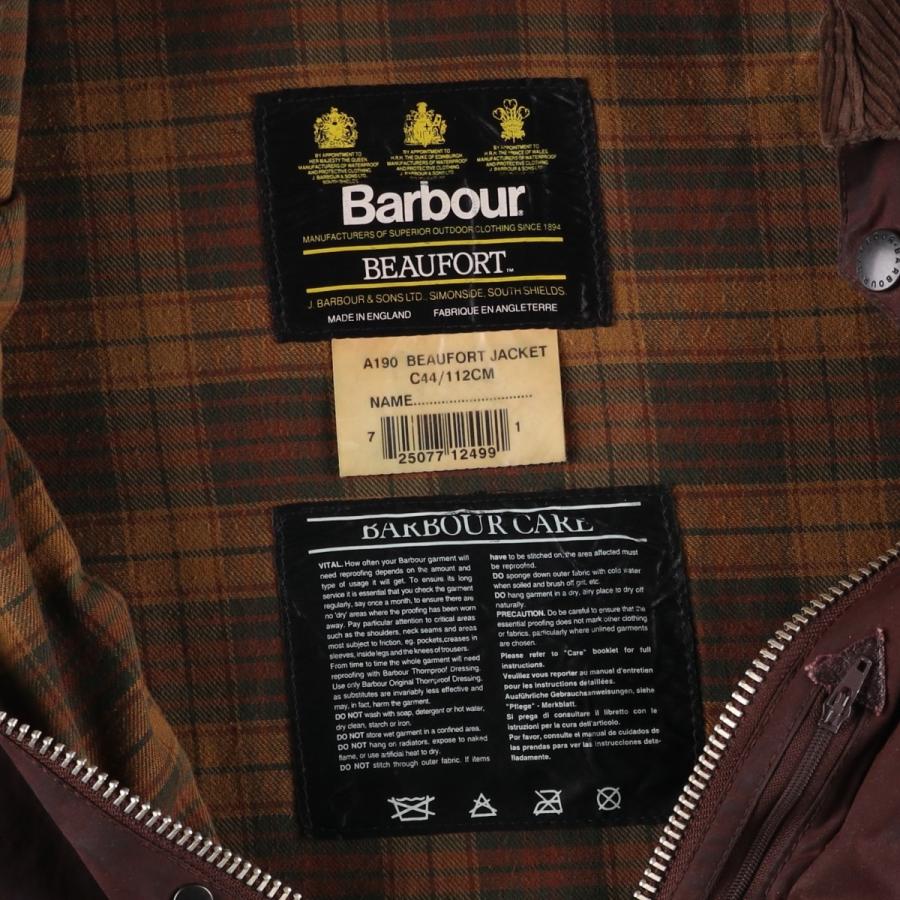 古着 90年代 バブアー Barbour BEAUFORT ビューフォート 旧3ワラント