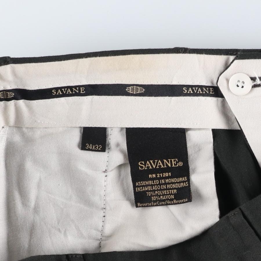 古着 SAVANE ツータック スラックスパンツ メンズw34相当 /eaa605129