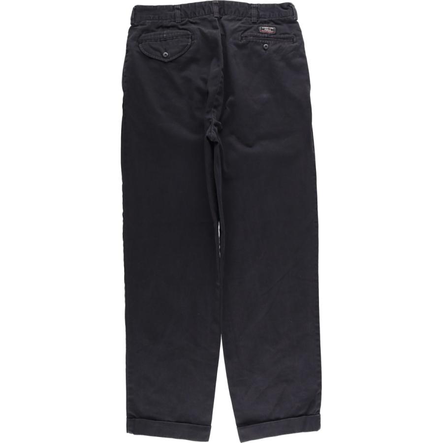 90sビンテージ ラルフローレン ツータック パンツ ポロチノ黒 HAMMOND 古着 ラルフローレン Ralph Lauren POLO by HAMMOND PANT ツータック