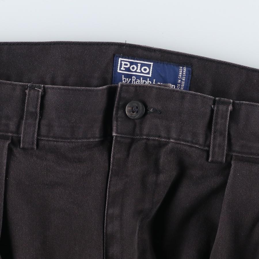 古着 ラルフローレン Ralph Lauren POLO by ツータック チノパンツ