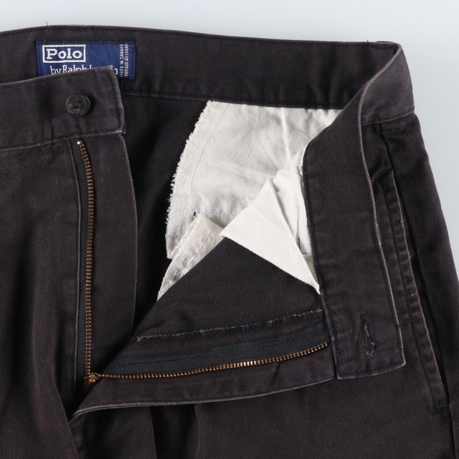古着 ラルフローレン Ralph Lauren POLO by ツータック チノパンツ