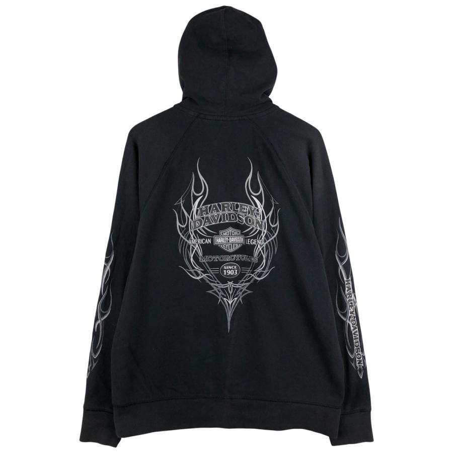 古着 ハーレーダビッドソン Harley-Davidson スウェットフルジップ