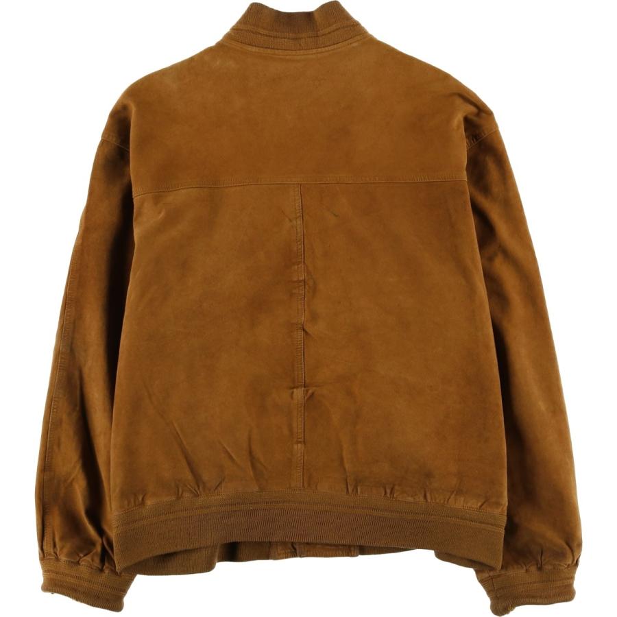 古着 バルスタージャケット スエードレザーブルゾン メンズL相当