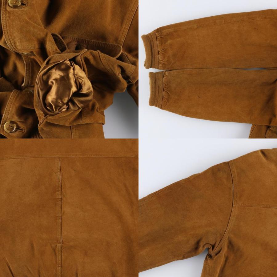 古着 バルスタージャケット スエードレザーブルゾン メンズL相当