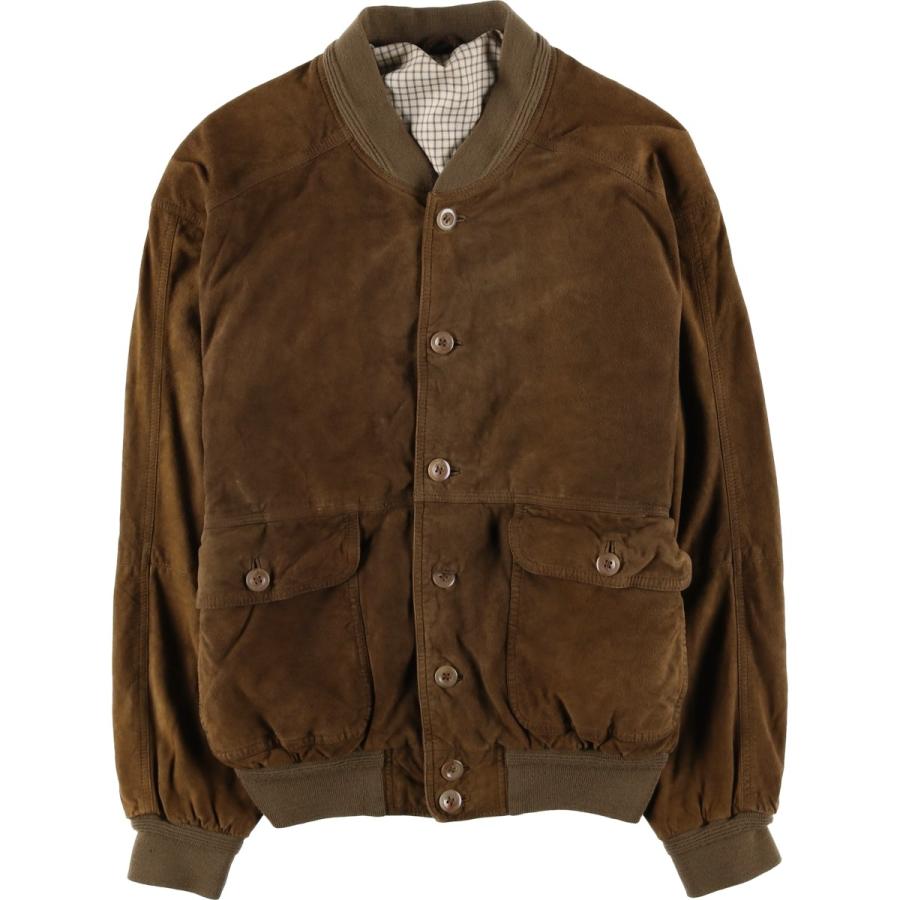 古着 スエードレザーブルゾン メンズL相当 /eaa605383 : 古着屋JAM
